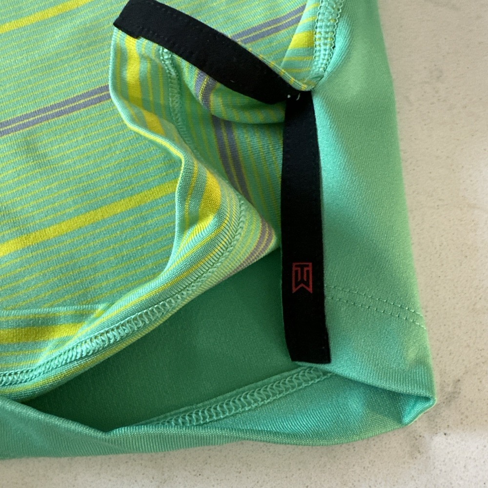 Nike Tiger Woods Dri-FIT Performance Golf Polo Shirt Green DR5318-363 Size M - Picture 10 of 13